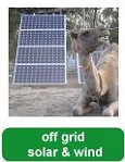 Off grid wind and solar power