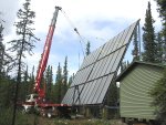 Solar hot water system array - Alaska