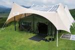 Tent incorporating solar panels Tent incorporating solar panels