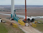 Clements Gap wind farm while under construction