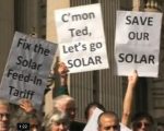 Solar feed-in tariff rally Victoria