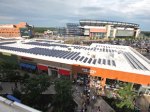 Solar powered shopping center and stadium Solar powered shopping center and stadium