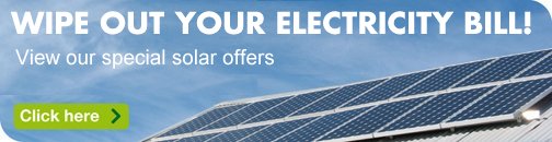 Special deals and discounts on solar power