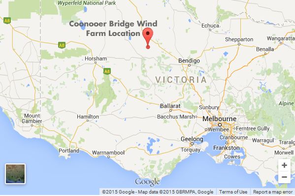 Coonooer Bridge Wind Farm Location