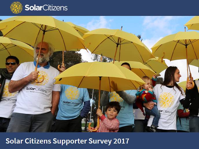 Australian solar supporter survey