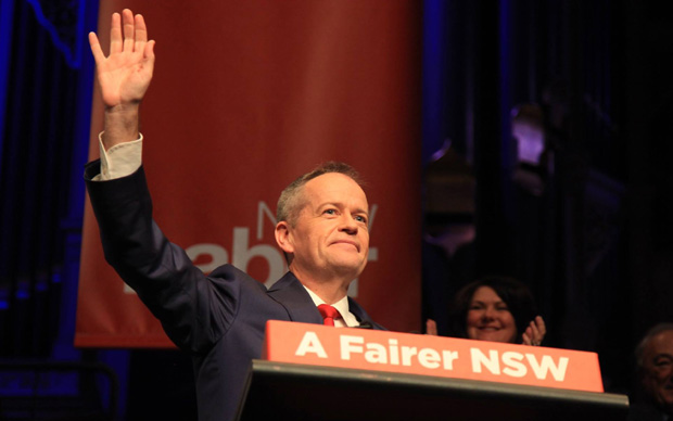 Federal Labor Leader Bill Shorten at the NSW state conference where renewable energy targets were outlined.