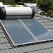 Solar hot water panels on roof