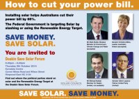Save Solar Forum - Melbourne