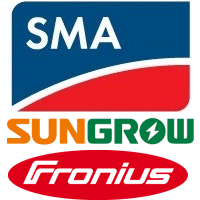 Sungrow, Fronius, SMA solar inverters