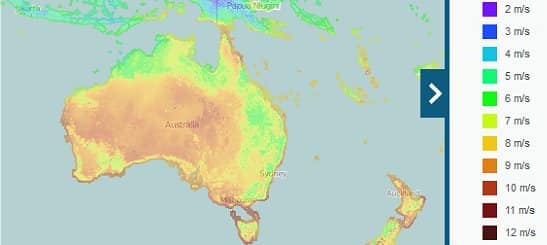 Global Wind Atlas - Australia
