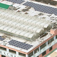 Rooftop greenhouse - solar power