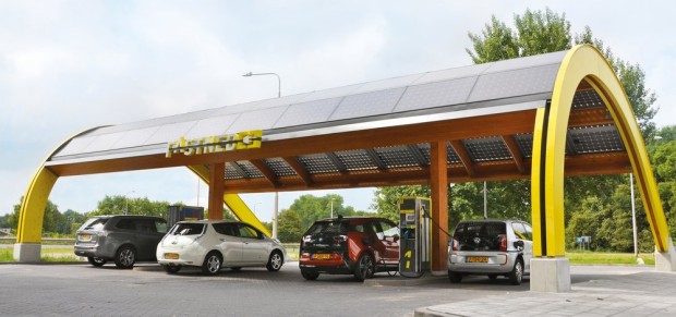 Fastned solar electric car charging