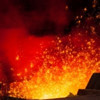Iron ore smelting and solar power