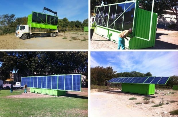 Relocatable solar power - security