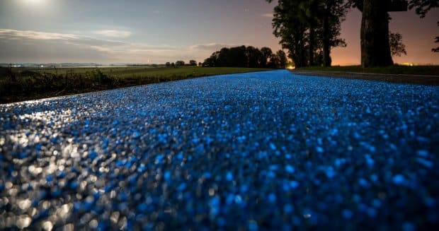 Bike path luminophores