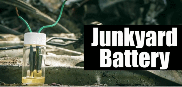 Junkyard steel brass battery