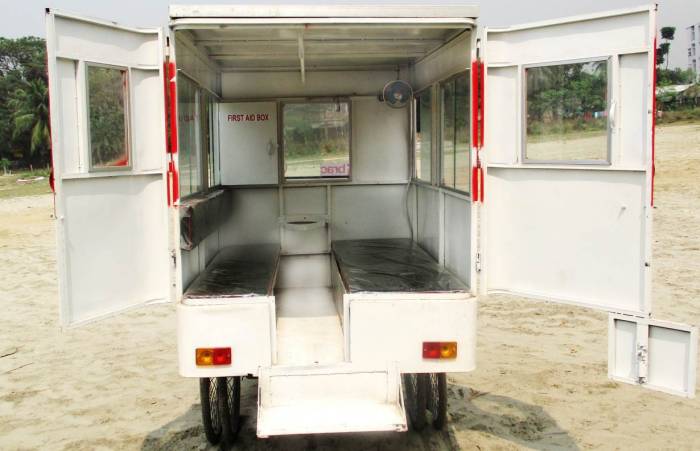 Solar ambulance inside view
