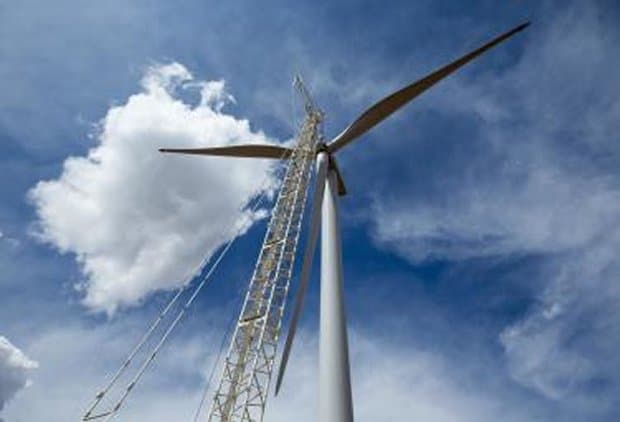 Hybrid wind and solar energy project