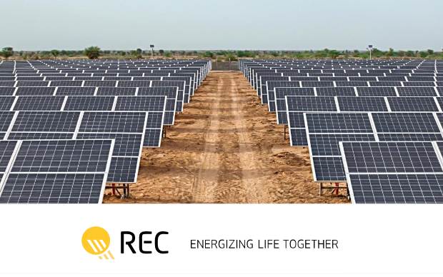 REC solar panels