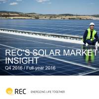 REC solar panels