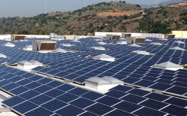 Rooftop solar panels