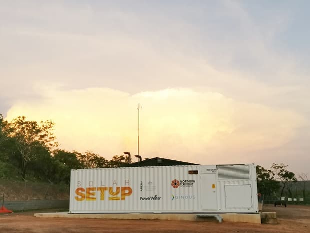 SETuP program solar panels container