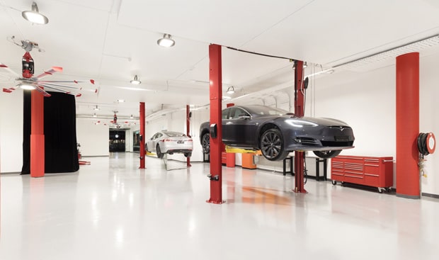 Tesla's new store in Brisbane is Queensland's first. 