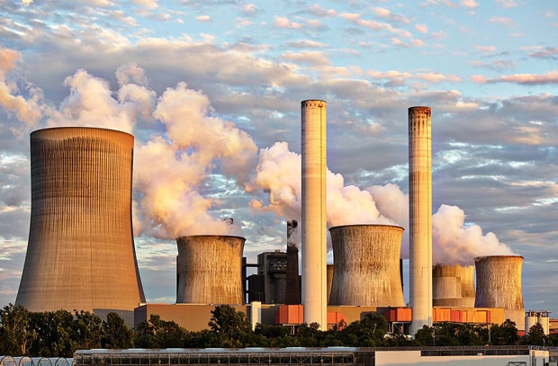 Coal-fired power plants cause pollution. 