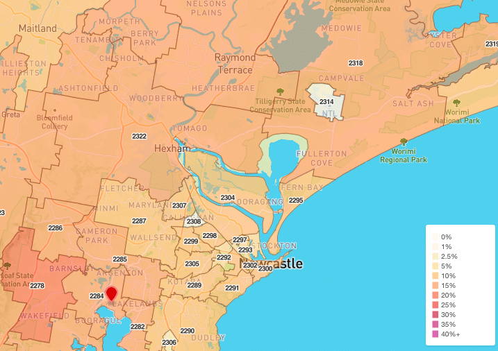 Newcastle Solar Power Panel Installation Map for the Hunter Newcastle Solar Power Panel Installation Map for the Hunter