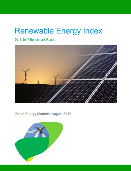 Green Energy Markets' Renewable Energy Index 2016-17.