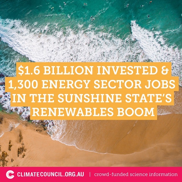 Queensland renewable power : $1.6B for 1300 jobs