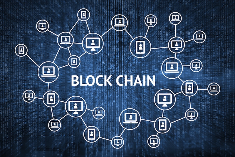 Blockchain network concept