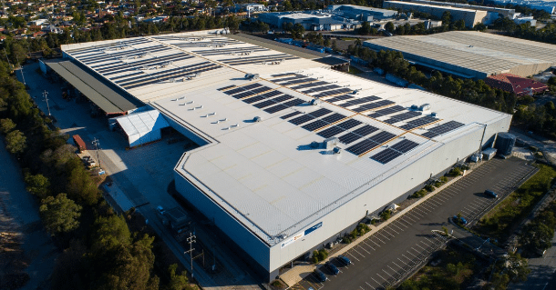 Solar panel system at Sydney's Chullora Australia Post sorting centre breaks national records.