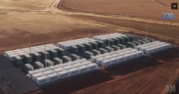 Northern Territory battery: Tesla's lithium-ion battery will help keep the lights on this summer.