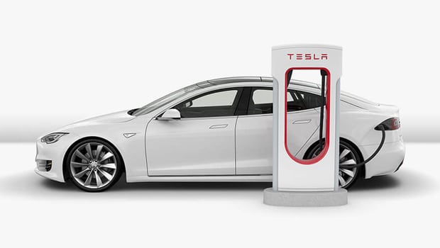 More charging stations like this Tesla supercharger will be needed to support Australia's future EV needs.