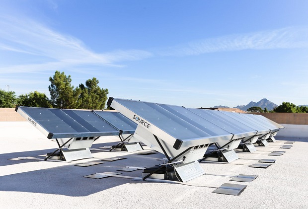 Solar powered water harvester