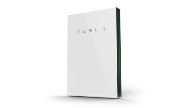 solar batteries comparison includes the Tesla, shown here