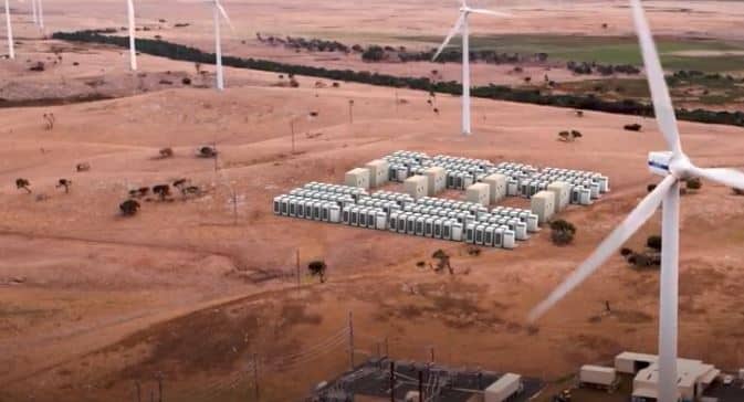 Tesla Powerpack battery energy storage system planned for Infigen wind farm.