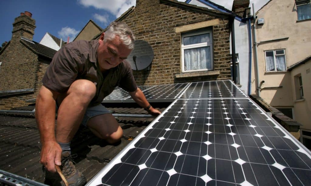 surplus solar power from panels like these may be given away