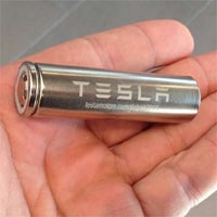 A Tesla rechargeable battery.