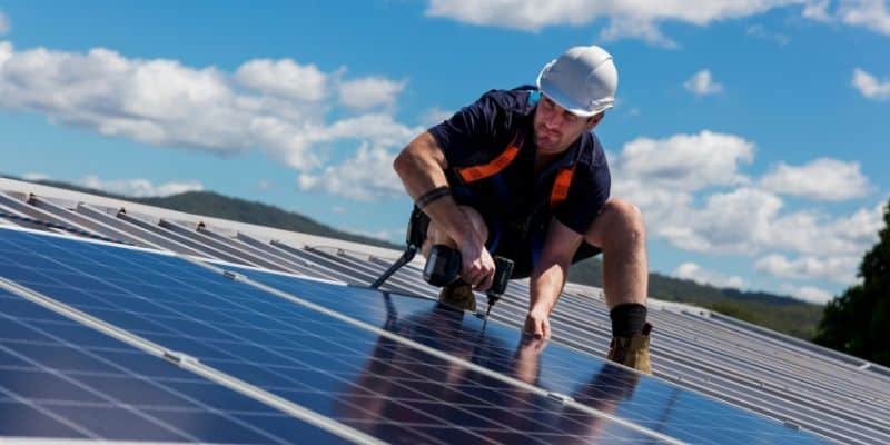 solar panel installation