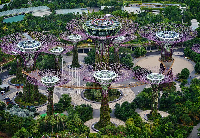 Alberi solari al Singapore Gardens by the Bay