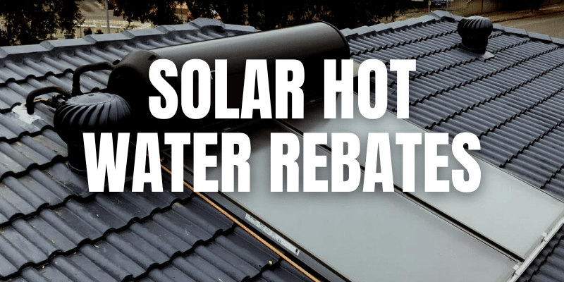 solar hot water rebates