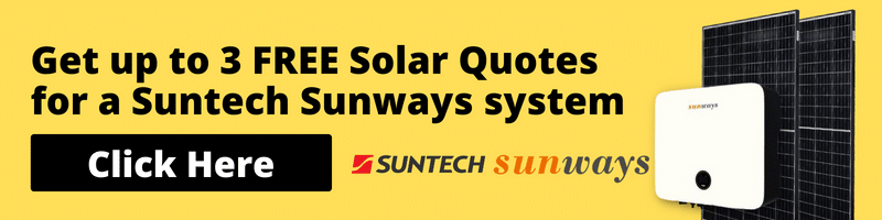 3 free solar quotes for SUNTECH SUNWAYS SYSTEM