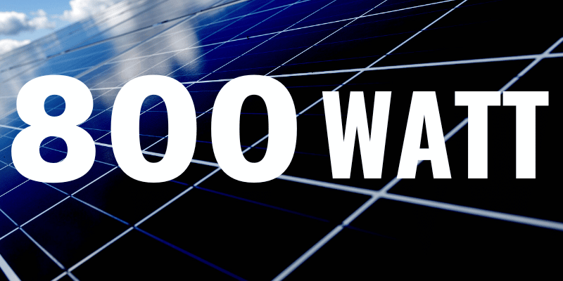 800w solar panel