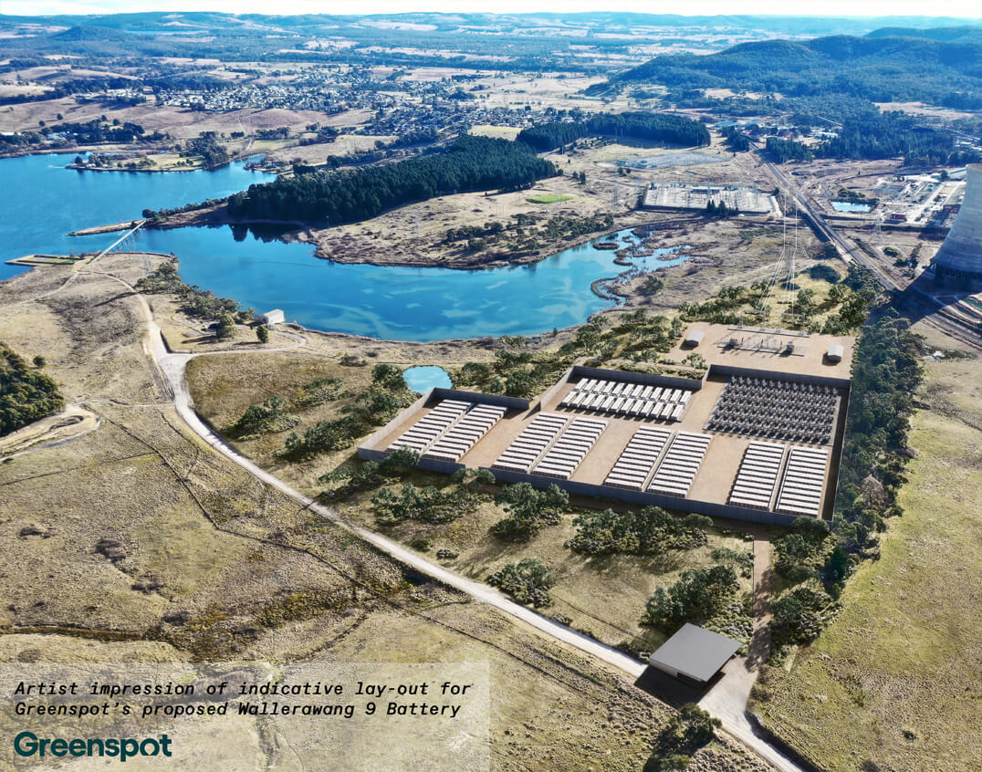 layout for Greenspot’s proposed Wallerawang 9 Battery