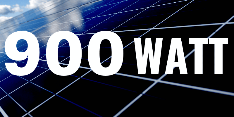900 Watt Solar Panels