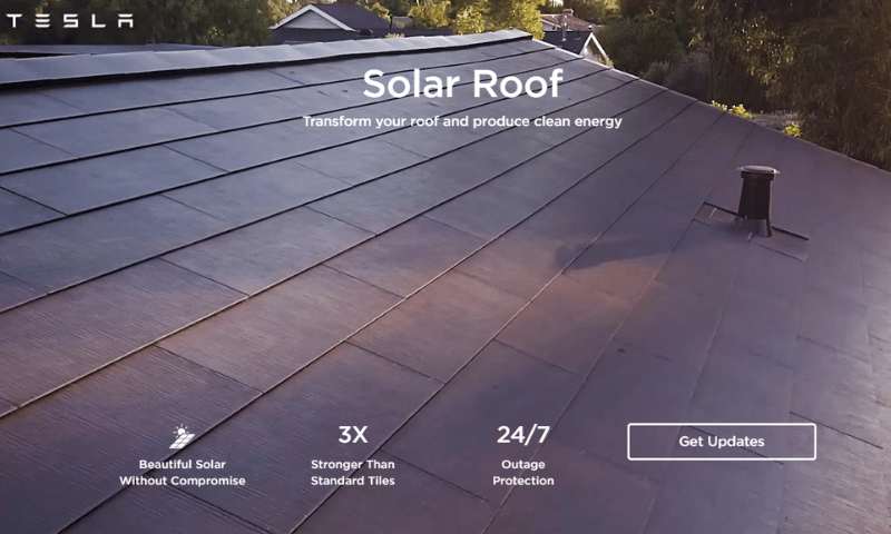 Tesla solar roof's get update
