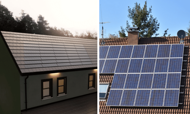 solar panel roofing