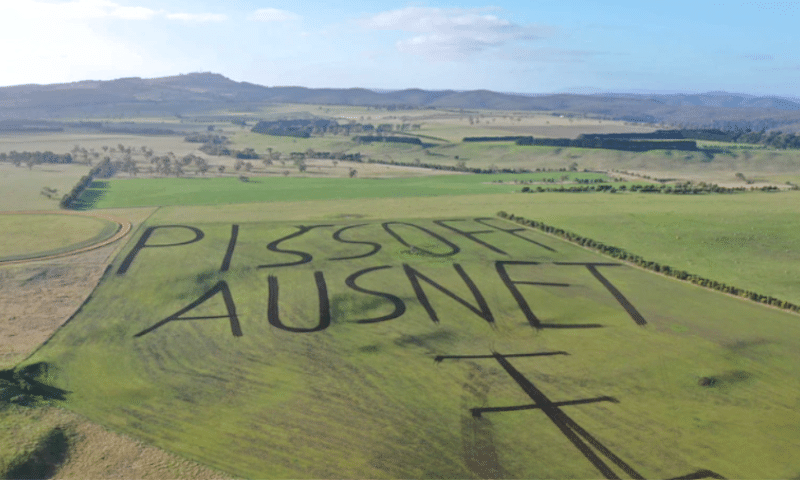 Farmers have blocked AusNet technicians from entering their properties, leading to delays in the approved Western Renewables Link (picture taken in 2022).